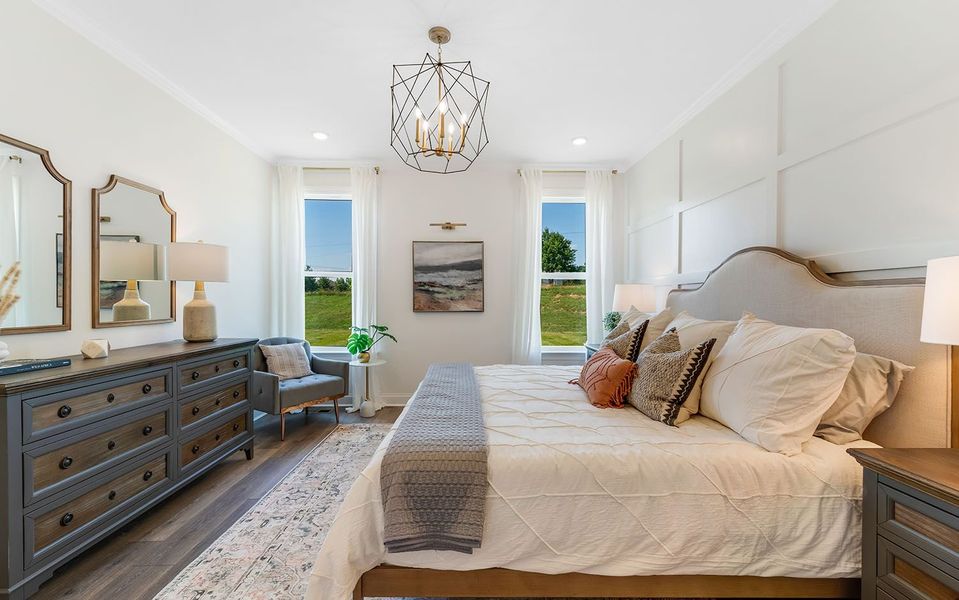 Furnished interior in a model home at The Retreat at Norman Farm in Hendersonville (Image 28).