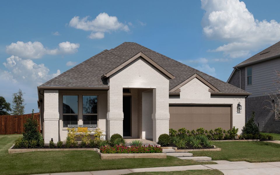 Front exterior of a home in the View at the Reserve 50s community, located in Mansfield, TX (Image 8).