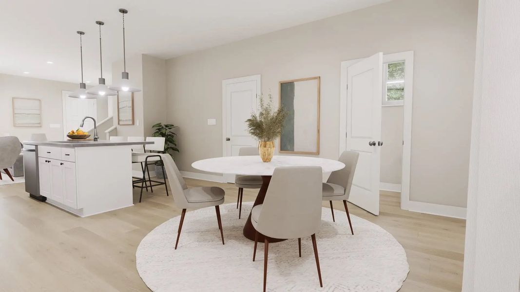 Furnished interior in a model home at Hamlin Meadows Townhomes in Winter Garden (Image 12). Furnished interior in a model home at Hamlin Meadows Townhomes in Winter Garden (Image 12).