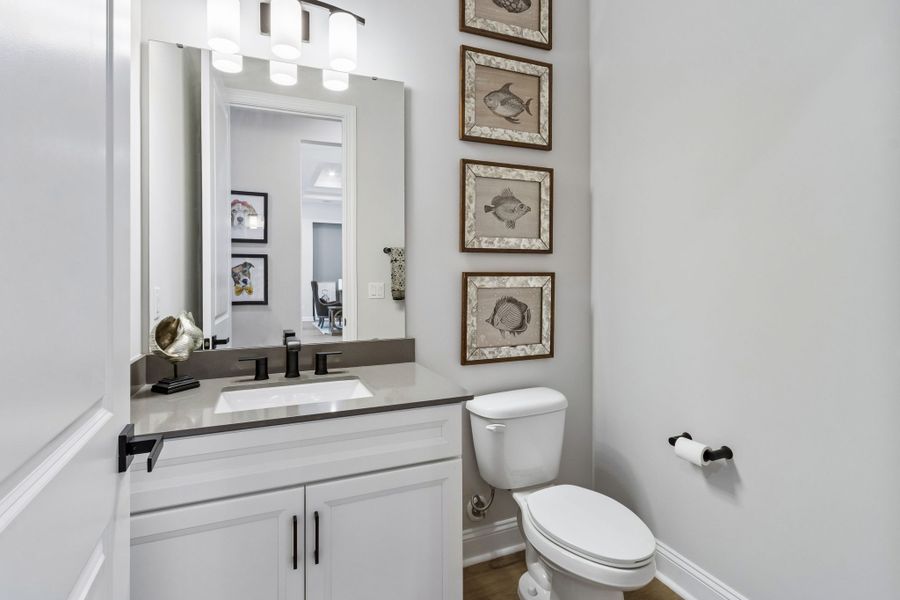 Furnished interior in a model home at Sandy Bluff in Yulee (Image 26).