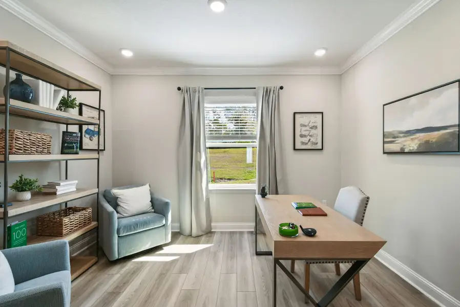 Furnished interior in a model home at Malabar Springs in Palm Bay (Image 7). Furnished interior in a model home at Malabar Springs in Palm Bay (Image 7).
