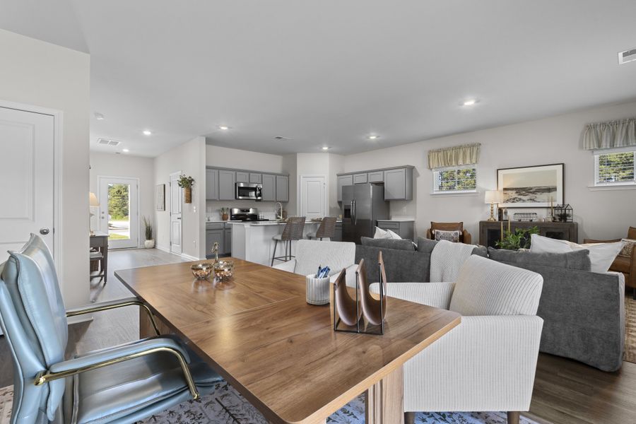 Furnished interior in a model home at Knox Place in Hephzibah (Image 10).