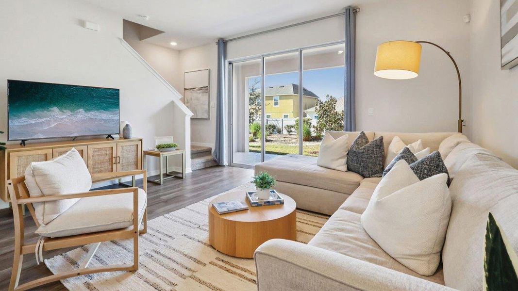 Furnished interior in a model home at Brentwood in Davenport (Image 24).