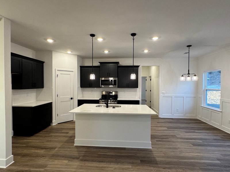 Furnished interior in a model home at Thunder Ridge in Dawsonville (Image 4).