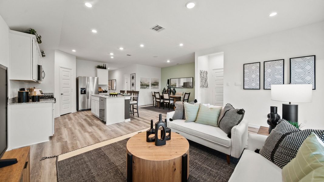 Furnished interior in a model home at China Grove in China (Image 9).