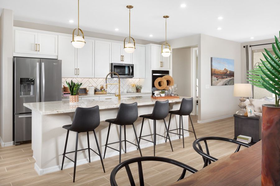 Furnished interior in a model home at Acacia Foothills at Estrella: Acacia Foothills II in Goodyear (Image 5).