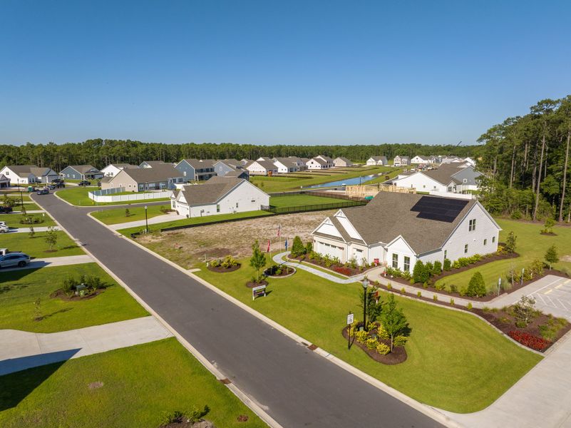 Aerial view of the Northbrook community in Murrells Inlet, SC, showing layout and nearby surroundings (Image 10). Aerial view of the Northbrook community in Murrells Inlet, SC, showing layout and nearby surroundings (Image 10).