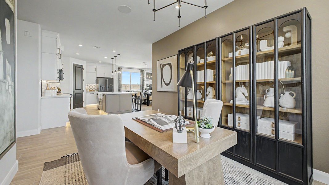 Furnished interior in a model home at Apache Farms in Buckeye (Image 32).
