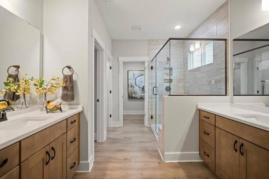Furnished interior in a model home at Wexford in Elon (Image 15).