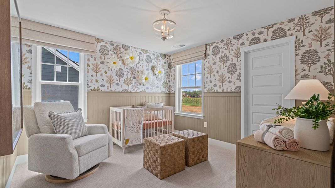 Furnished interior in a model home at Provisions at Courtland in Sanford (Image 34). Furnished interior in a model home at Provisions at Courtland in Sanford (Image 34).