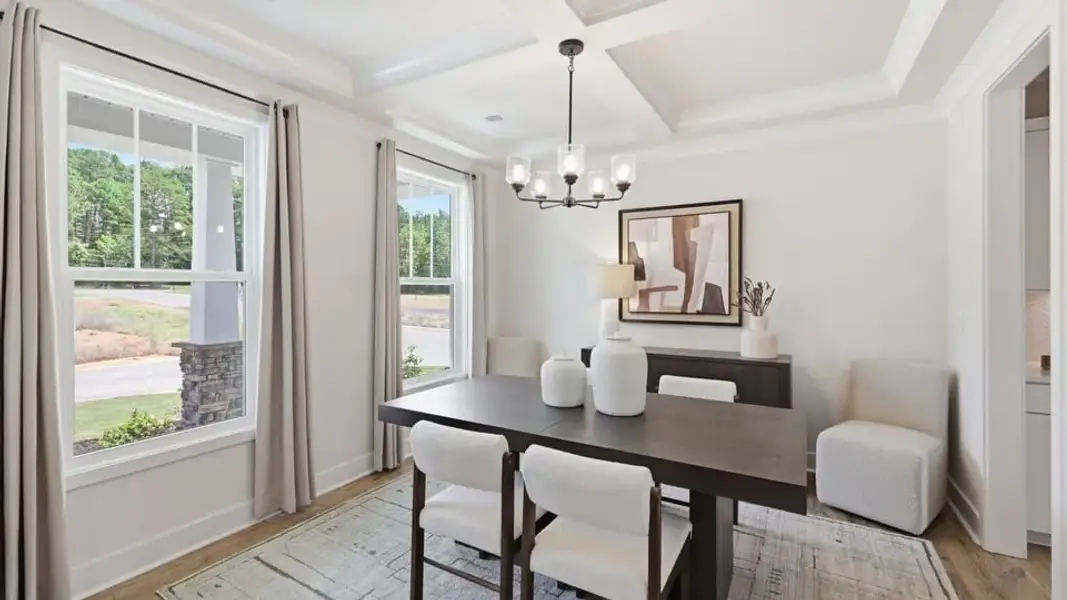 Furnished interior in a model home at Spring Ridge Reserve in Anderson (Image 7).