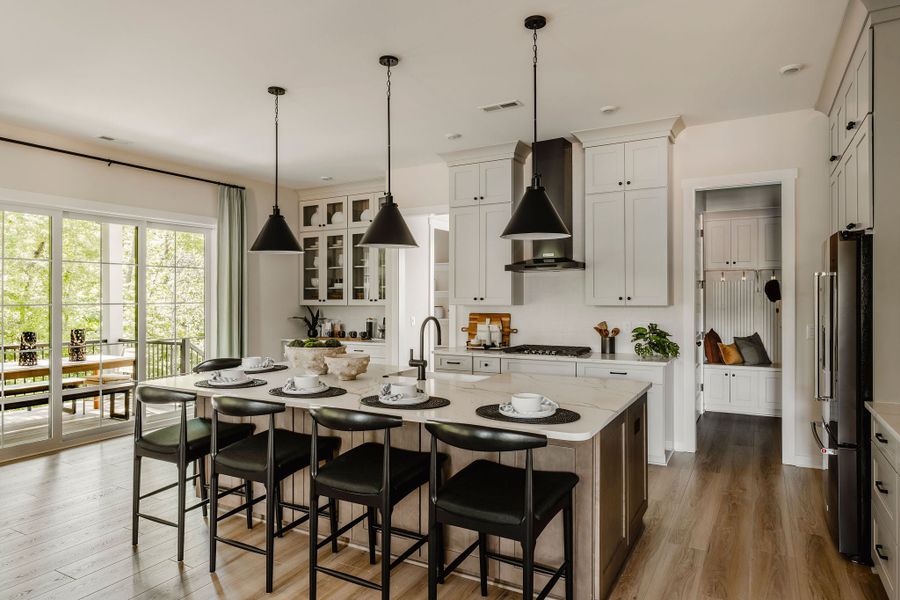 Furnished interior in a model home at Edgewater on Lake Tillery Inland in Norwood (Image 4).