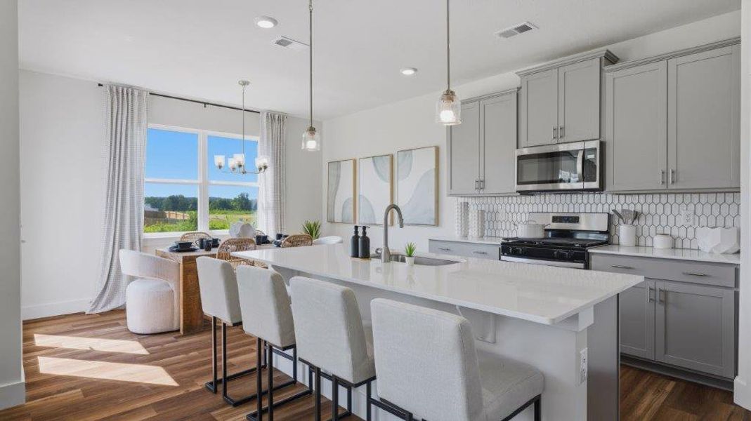 Furnished interior in a model home at Harbor Crest in Ooltewah (Image 37).