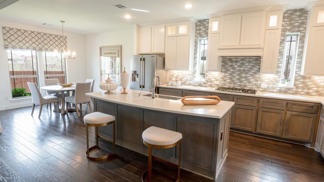 Furnished interior in a model home at Marine Creek Ranch in Fort Worth (Image 4).