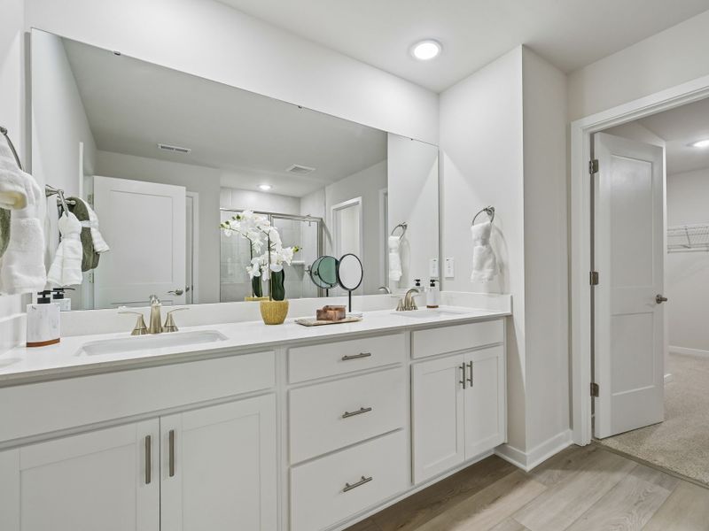 Furnished interior in a model home at Country Lane - Signature Series in Clayton (Image 20). Furnished interior in a model home at Country Lane - Signature Series in Clayton (Image 20).
