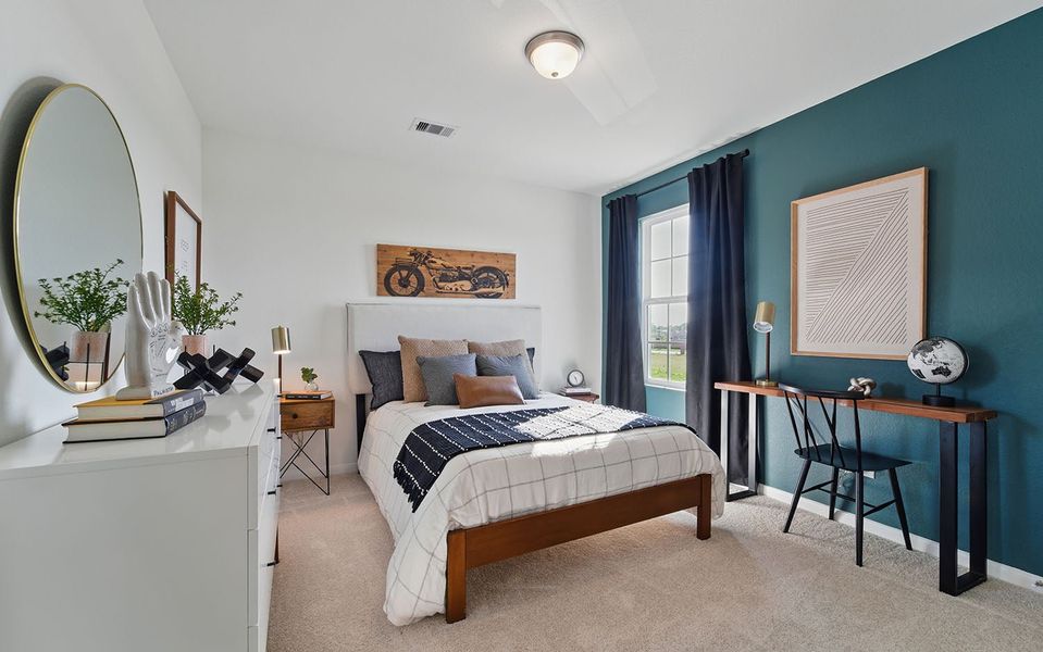 Furnished interior in a model home at Sweetgrass Village in Crosby (Image 38). Furnished interior in a model home at Sweetgrass Village in Crosby (Image 38).