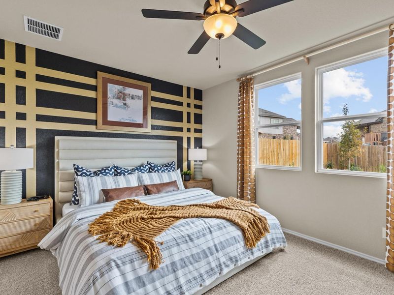 Furnished interior in a model home at Bricewood in San Antonio (Image 10).