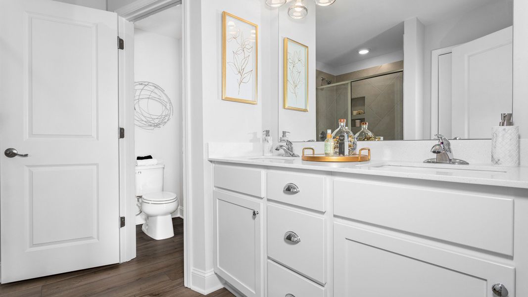 Furnished interior in a model home at Mason Grove in Franklinton (Image 6).