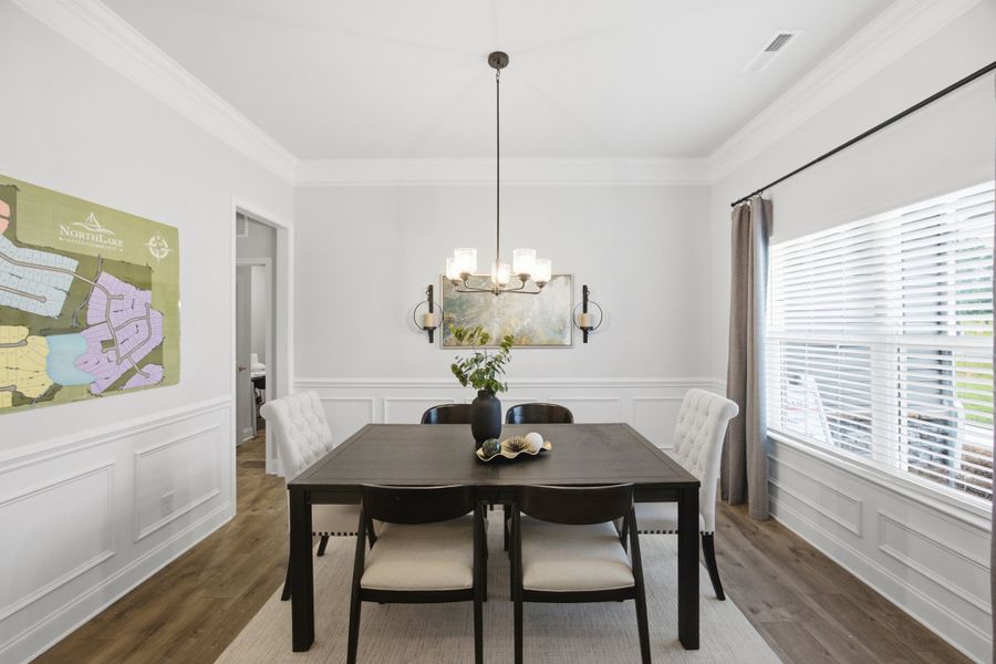 Furnished interior in a model home at Northlake in Statesville (Image 6).