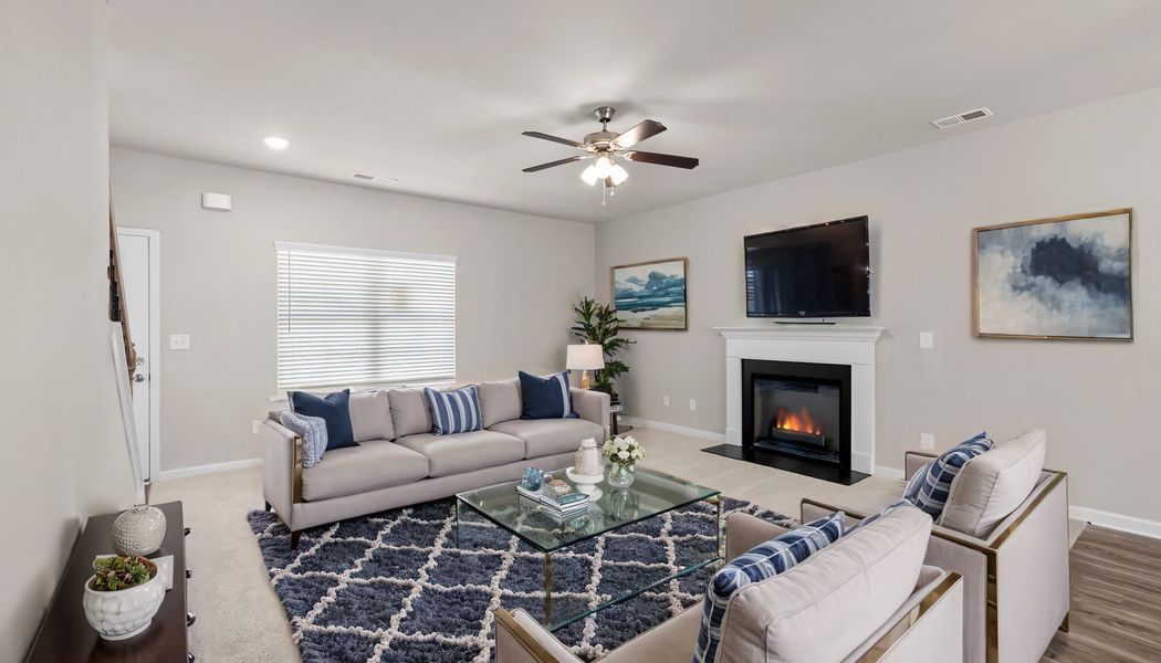 Furnished interior in a model home at Garden Walk in Jackson (Image 21). Furnished interior in a model home at Garden Walk in Jackson (Image 21).