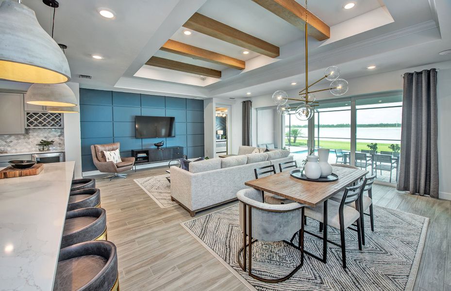 Home interior in Terreno in Naples, FL with resort lifestyle communities offering modern houses