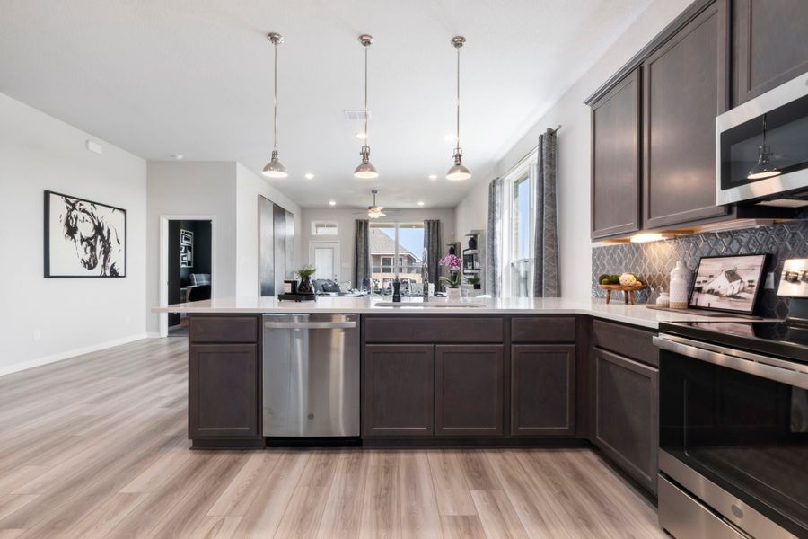 Furnished interior in a model home at Legacy at Park Meadows in Lorena (Image 12).