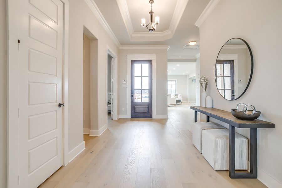 Furnished interior in a model home at Ridgepoint in Midlothian (Image 5).