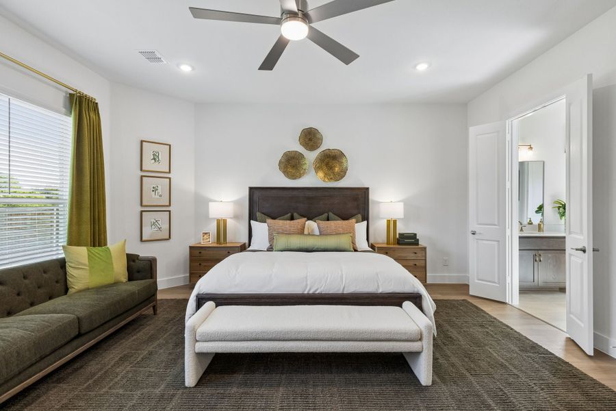 Furnished interior in a model home at Rainwater Crossing in Celina (Image 22). Furnished interior in a model home at Rainwater Crossing in Celina (Image 22).