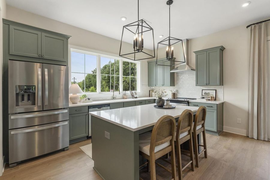 Furnished interior in a model home at BelleWether in Chattanooga (Image 8).