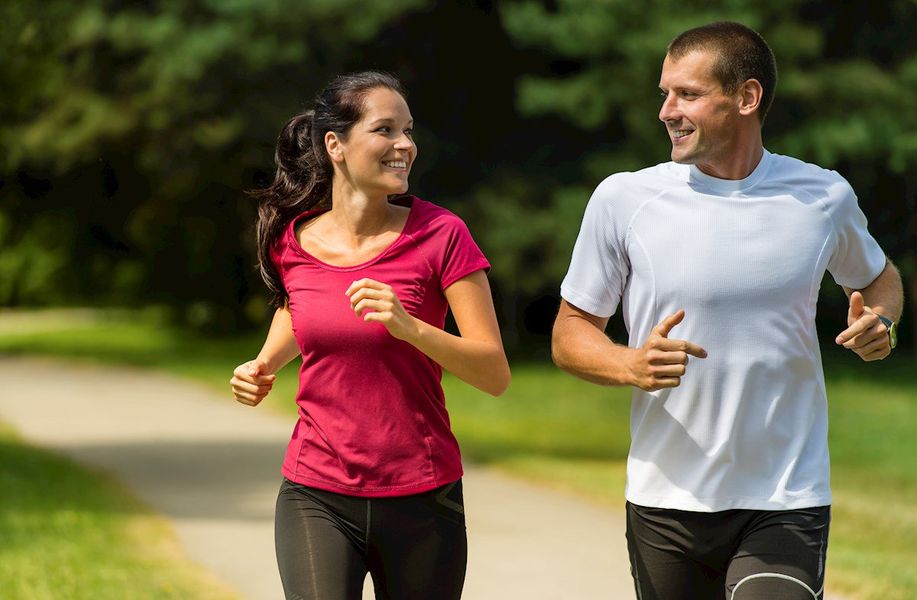 Enjoy a jog on the outdoor trails!