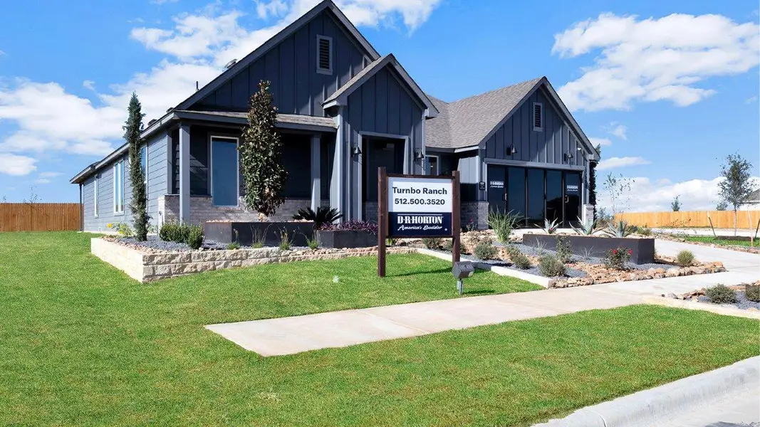 Front exterior of a home in the Turnbo Ranch community, located in Killeen, TX (Image 2).