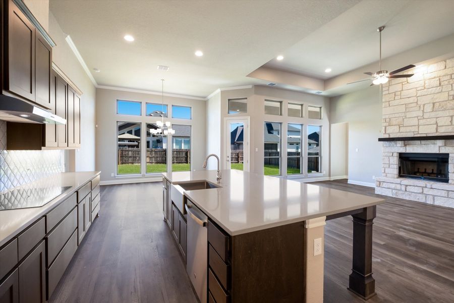 Furnished interior in a model home at Harvest Hills in Marion (Image 8).
