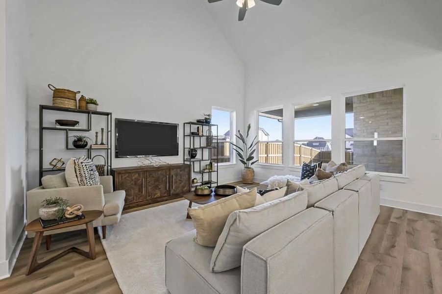 Furnished interior in a model home at Mantua Point: 40ft. lots in Van Alstyne (Image 21).