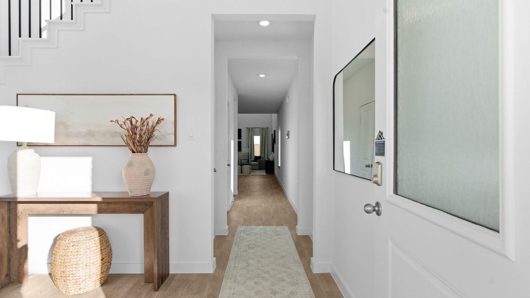 Furnished interior in a model home at Emberly in Beasley (Image 6).