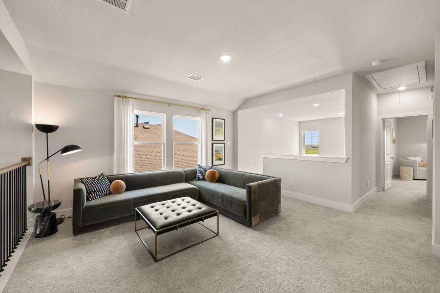 Furnished interior in a model home at Solterra in Mesquite (Image 16).