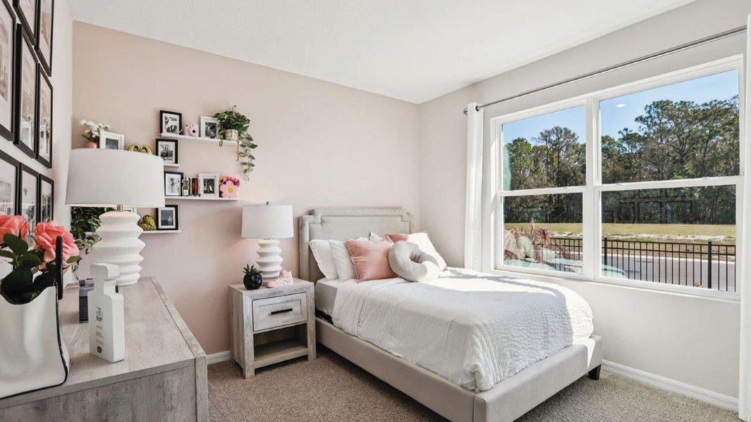 Furnished interior in a model home at Sun N Lake in Sebring (Image 16).