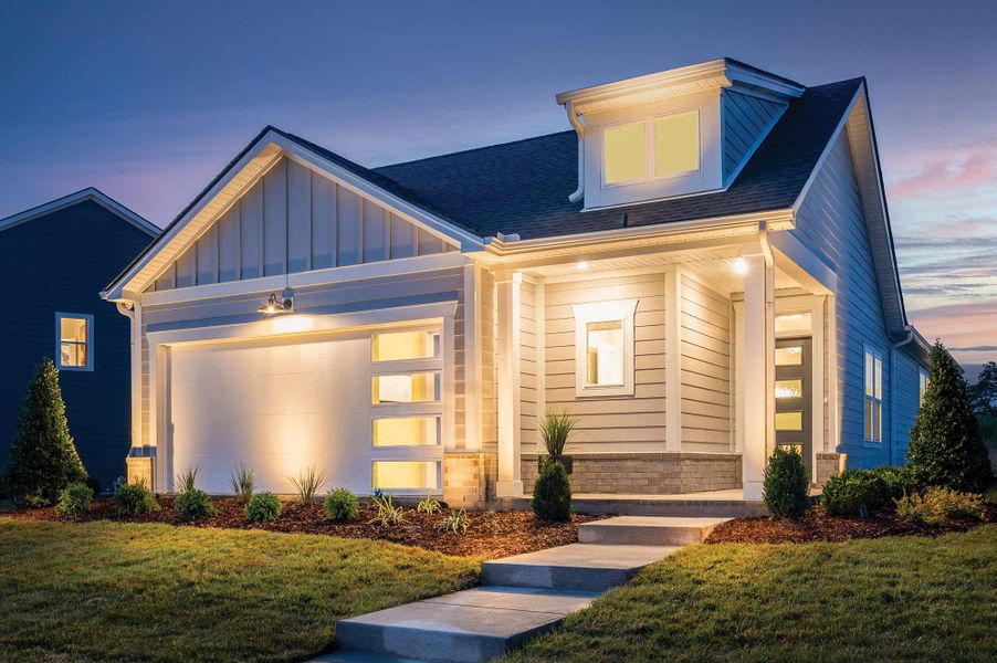Front exterior of a home in the Hidden Springs - The Park Collection community, located in Smyrna, TN (Image 1). Front exterior of a home in the Hidden Springs - The Park Collection community, located in Smyrna, TN (Image 1).