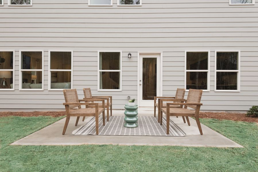 Enjoy a drink or sip your morning coffee on your own private patio.