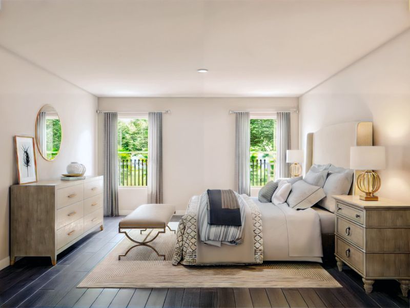 Furnished interior in a model home at Thomas Estates in La Grange (Image 4).