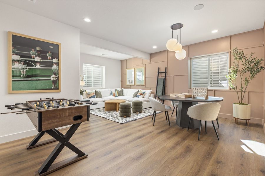 Furnished interior in a model home at Barefoot Lakes in Firestone (Image 44). Furnished interior in a model home at Barefoot Lakes in Firestone (Image 44).