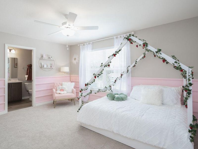 Spacious secondary bedrooms provide room for everyone in your household - Magnolia townhome in Plant City, FL