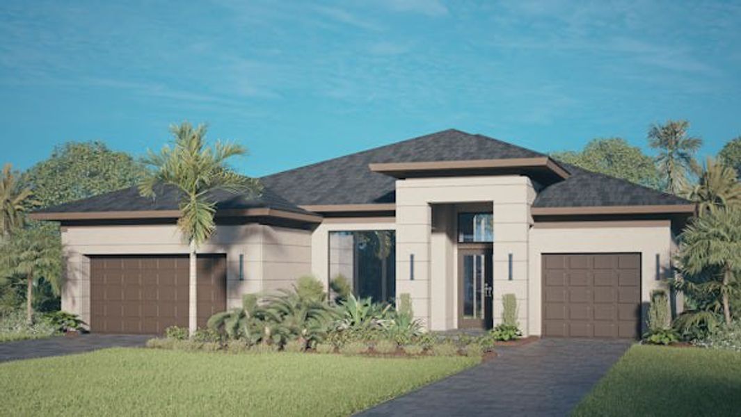 Front exterior of a home in the Tesoro Club community, located in Port St. Lucie, FL (Image 30).