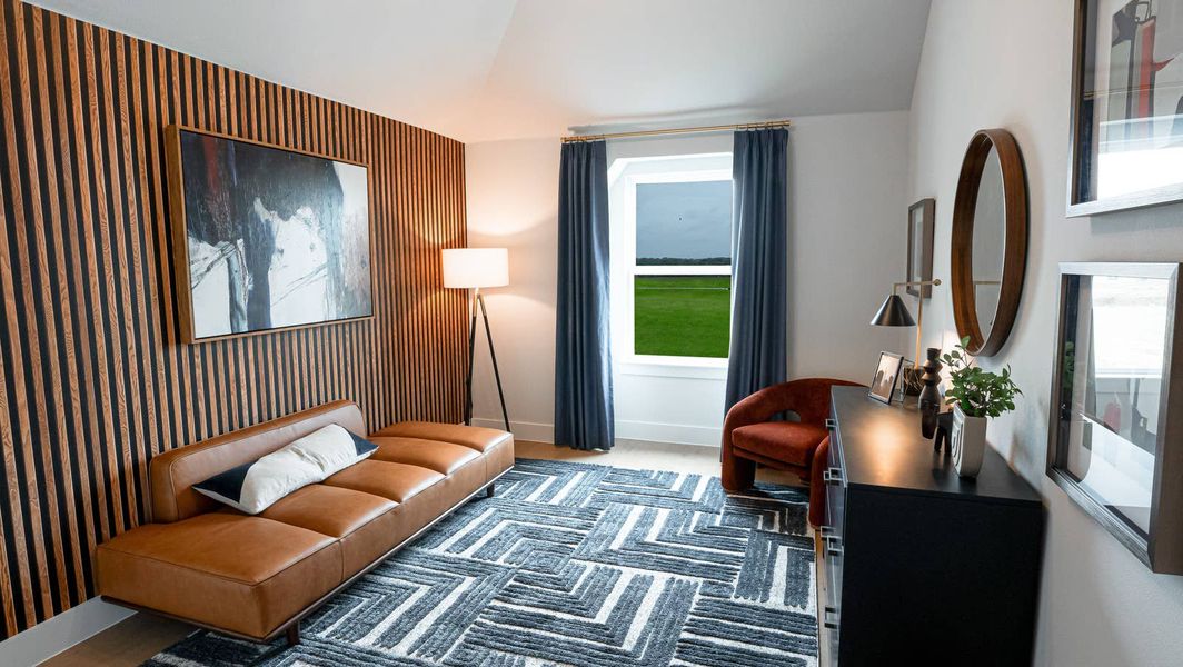 Furnished interior in a model home at The Villages of Hurricane Creek in Anna (Image 5).