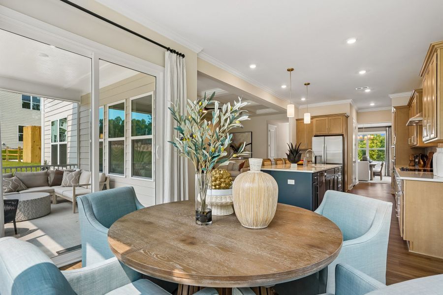 Furnished interior in a model home at Blue Run in Raleigh (Image 42).