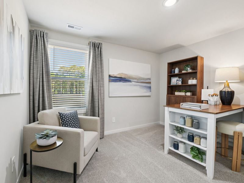 Furnished interior in a model home at Marshburn Landing - Signature Series in Wendell (Image 20).