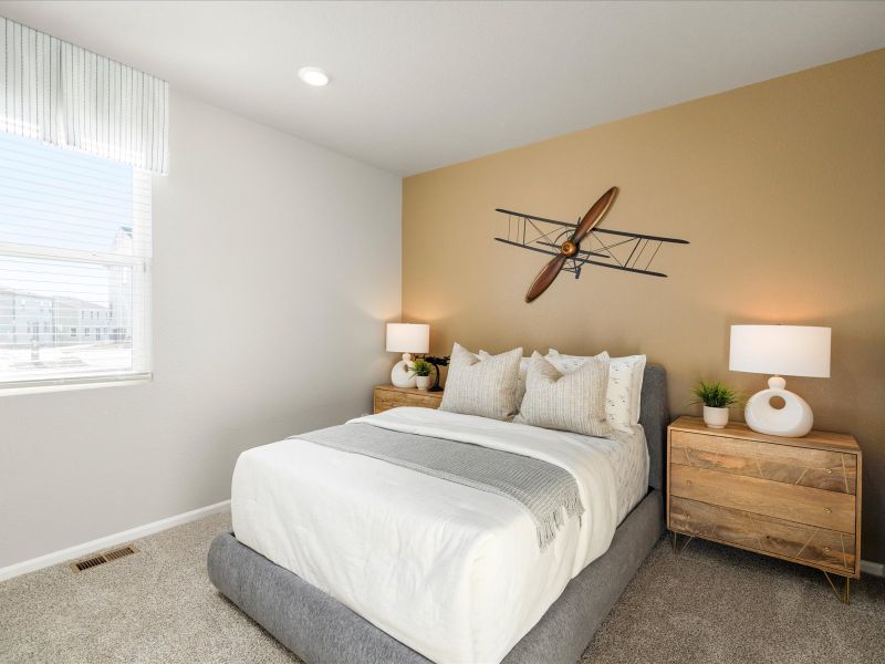 Furnished interior in a model home at Paint Brush Hills in Peyton (Image 13).