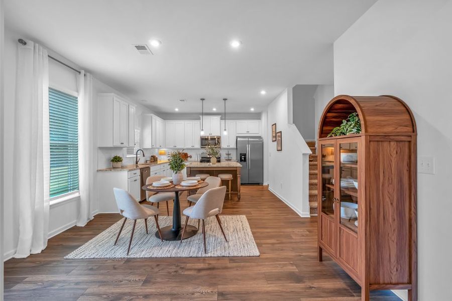 Furnished interior in a model home at The Overlook at Factory Shoals in Mableton (Image 22).