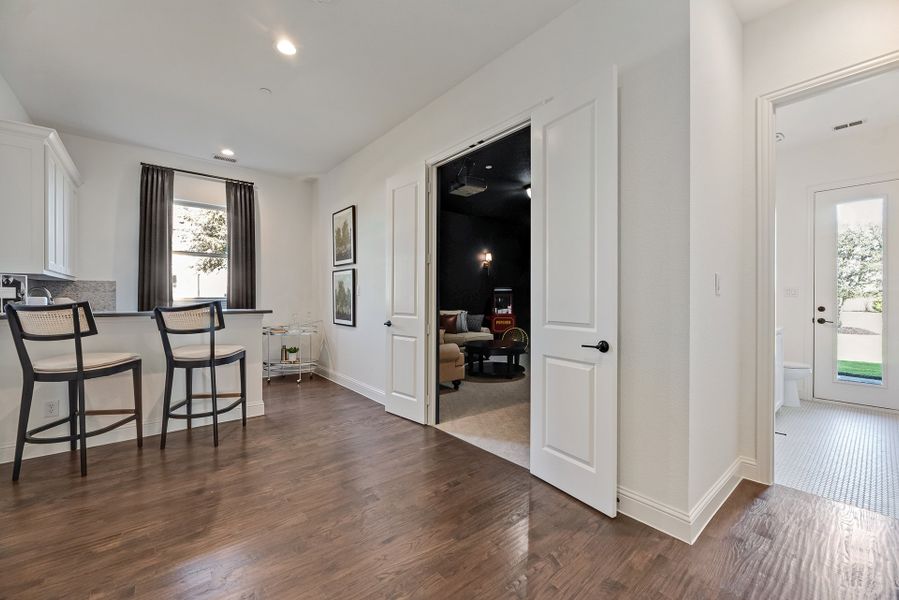 Furnished interior in a model home at King's Crossing in Parker (Image 8).