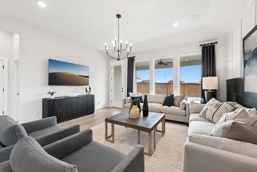 Furnished interior in a model home at Mayfair in New Braunfels (Image 4).