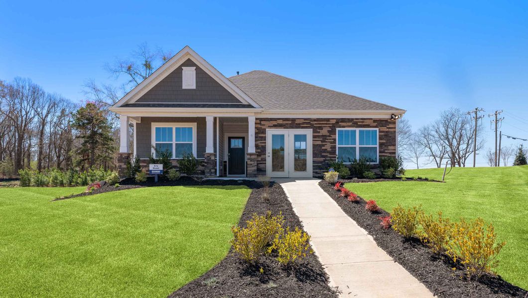 Front exterior of a home in the Spring Ridge community, located in Anderson, SC (Image 1).